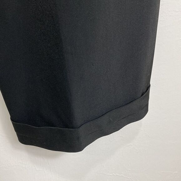 ‘S MaxMara Black Wide Leg Cuffed Trousers Pants Size 36 - Picture 5 of 12